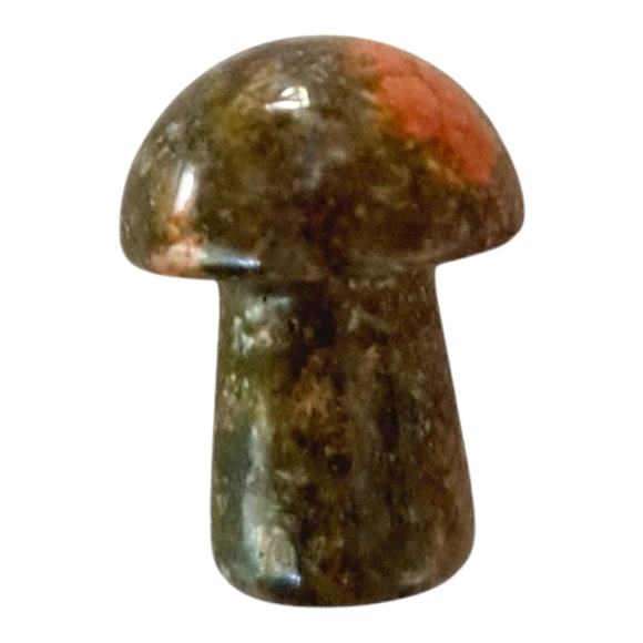 Mini Mushroom Unakite Carved Approx. 2cm NWOT - Picture 1 of 6